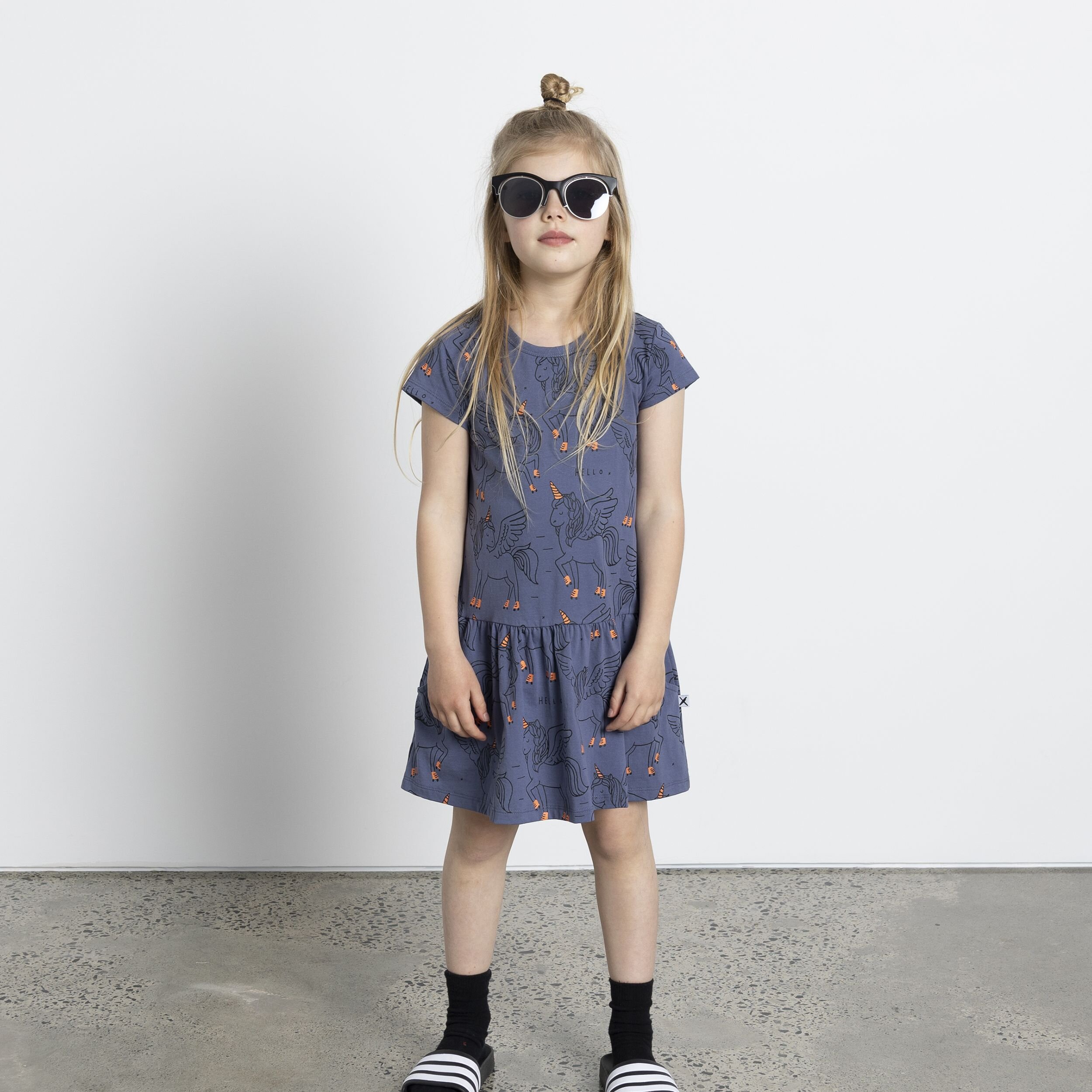 Minti Pegasus Roller Party Dress Midnight CLOTHING-GIRL-Girls