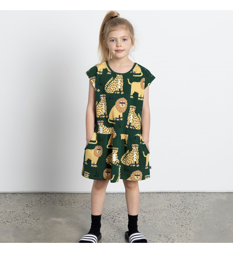 Minti Sporty Cubs Dress - Dark Green