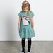 Minti Sporty Unicorn Dress - Emerald