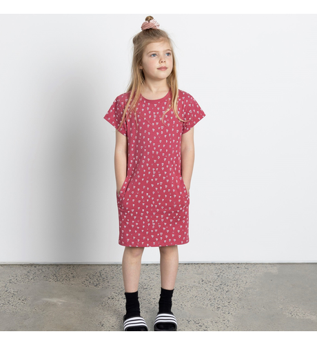 Minti Mini Hearts Dress - Rose