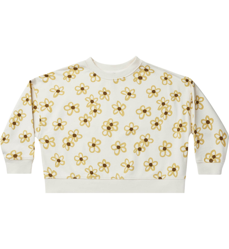 Rylee + Cru Boxy Pullover - Daisy