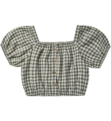 Rylee + Cru Skipper Top - Marine Gingham