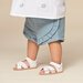 Pretty Brave Criss-Cross Baby Sandal - Ivory