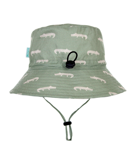 Acorn Smiley Crocodile Bucket Hat