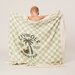 Crywolf Supersized Square Towel - Seagrass Checkered