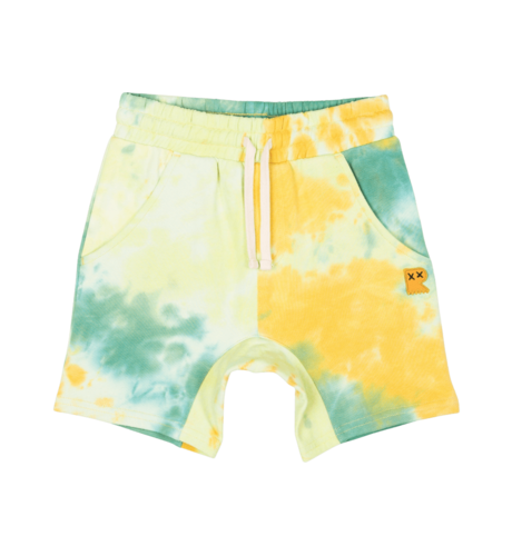 Rock Your Kid Green Tie Dye Shorts