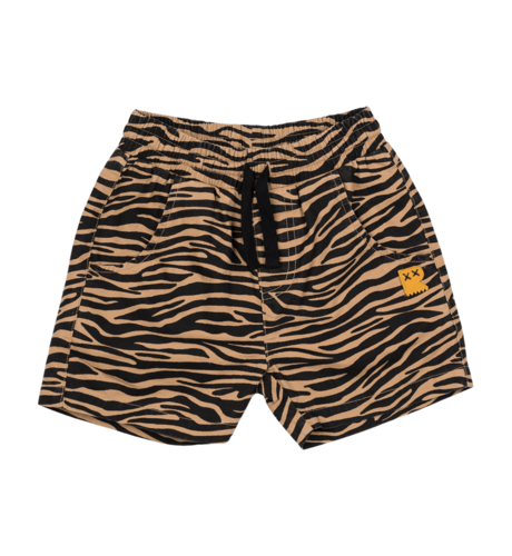 Rock Your Kid Taupe Tiger Shorts