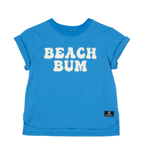 Rock Your Kid Blue Beach Bum T-Shirt Boxy Fit