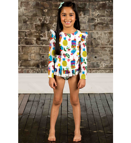 Rock Your Kid Tropicana L/S Lined Rashie Set