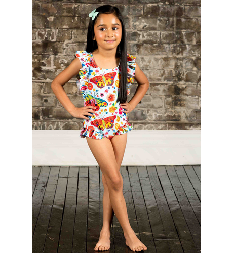 Rock Your Kid Butterflies Lined Swim One-Piece