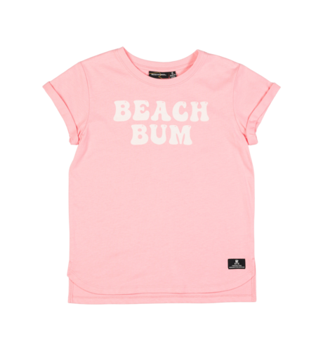 Rock Your Kid Pink Beach Bum T-Shirt Boxy Fit