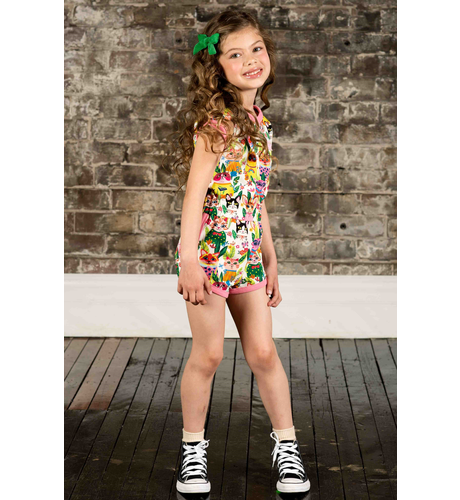 Rock Your Kid Cool Cats Romper