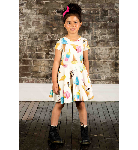 Rock Your Kid Ice Cream Riot Waisted Dress