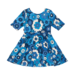 Rock Your Kid Aloha Azure Waisted Dress