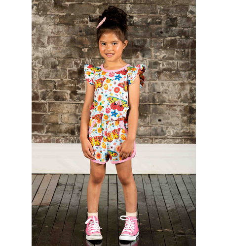 Rock Your Kid Butterflies Romper