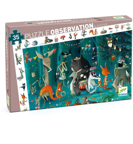 Djeco The Orchestra Observation Puzzle - 35 Pc