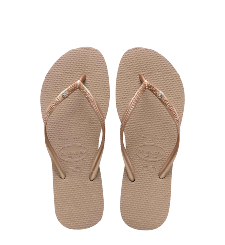 Havaianas Slim SW II Crystal - Rose Gold