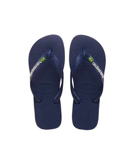 Havaianas Kids Brazil Logo - Navy Blue