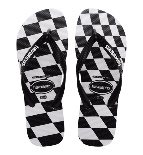 Havaianas Teens Top Distorted Check - Black