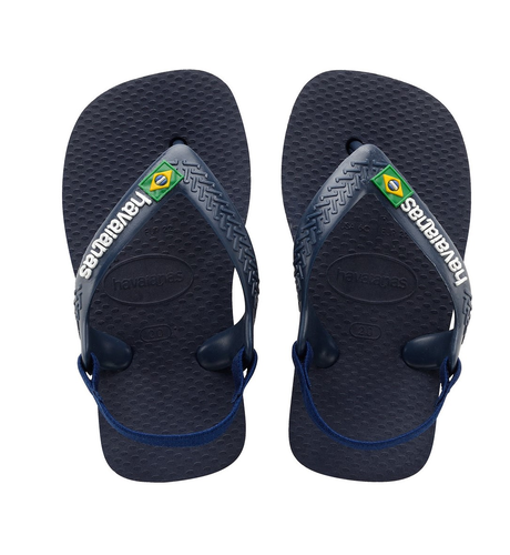 Havaianas Baby Brazil Logo - Navy/Yell