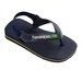 Havaianas Baby Brazil Logo - Navy/Yell