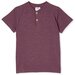 Milky Plum Slub Henley Tee