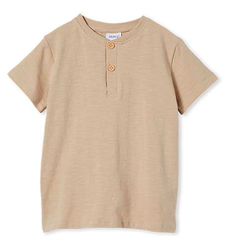 Milky Chino Slub Henley Tee