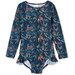 Milky Tiger Palm Frill L/S Swimsuit