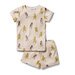 Wilson & Frenchy Organic Rib Short Sleeve Pyjamas - Roar