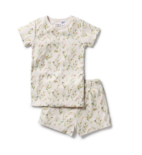 Wilson & Frenchy Organic Rib S/S PJ's - Peek-a-Boo