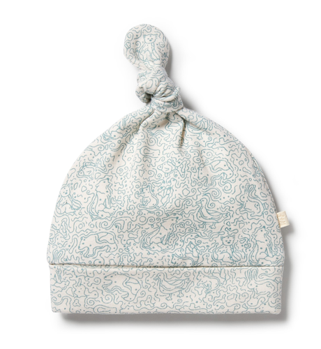 Wilson & Frenchy Organic Knot Hat - Squiggle