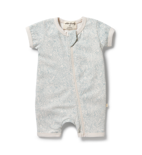 Wilson & Frenchy Organic Boyleg Zipsuit - Squiggle