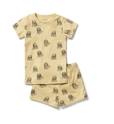 Wilson & Frenchy Organic Rib S/S PJ's - Ollie Octopus
