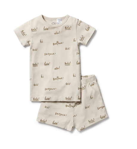 Wilson & Frenchy Organic Rib S/S PJ's - Bonjour