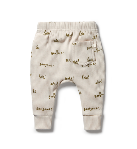 Wilson and Frenchy Boys Organic Rib Legging - Storm Blue