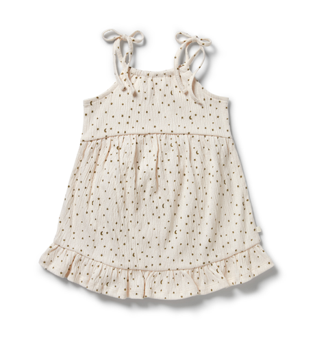 Wilson & Frenchy Crinkle Ruffle Dress - Chasing the Moon