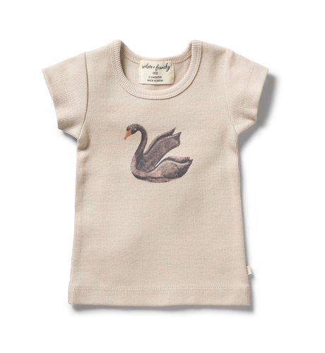 Wilson & Frenchy Organic Rib Tee - Little Swan