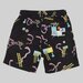 Crate Kids Snakes & Ladders Swim Shorts - Black