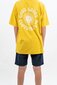 Good Goods Ready Set Tee – Shaka Print Gold