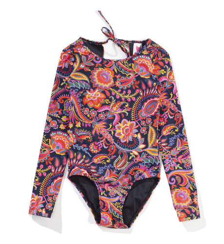 Missie Munster Garden Paddlesuit - Paisley