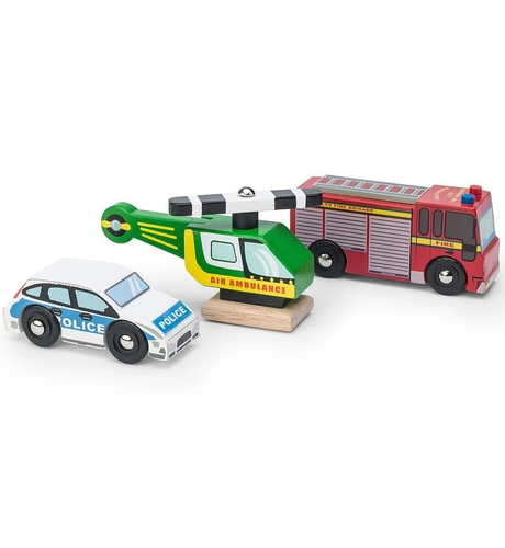 Le Toy Van Emergency Vehicle Set