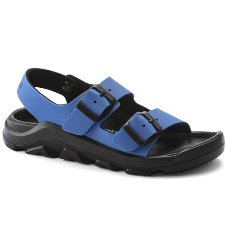 Birkenstock Kids Mogami Birko-Flor Ultrablue/Black (Narrow Fit)