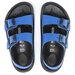 Birkenstock Kids Mogami Birko-Flor Ultrablue/Black (Narrow Fit)