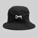 Crate Kids Black Script Bucket Hat