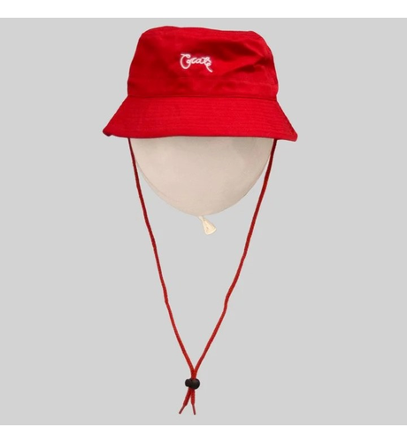 Crate Kids Red Script Bucket Hat