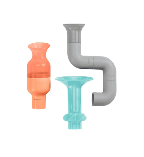 Boon Tubes Bath Toy - Coral/Multi