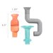 Boon Tubes Bath Toy - Coral/Multi