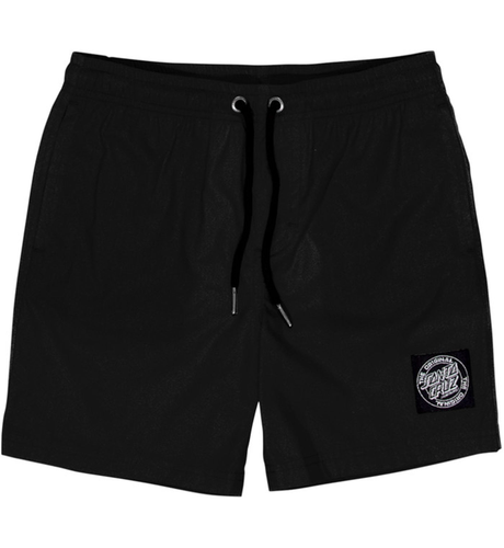 Santa Cruz Mfg Cruzier Solid Beach Shorts - Black