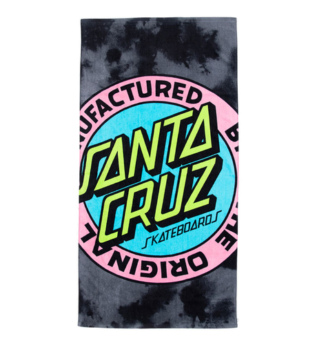 Santa Cruz Mfg Dot Retro Tie Dye Beach Towel