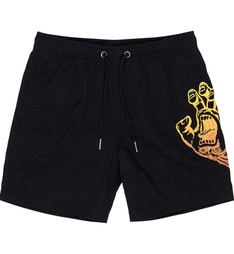 Santa Cruz Screaming Hand Fade Beach Short - Black